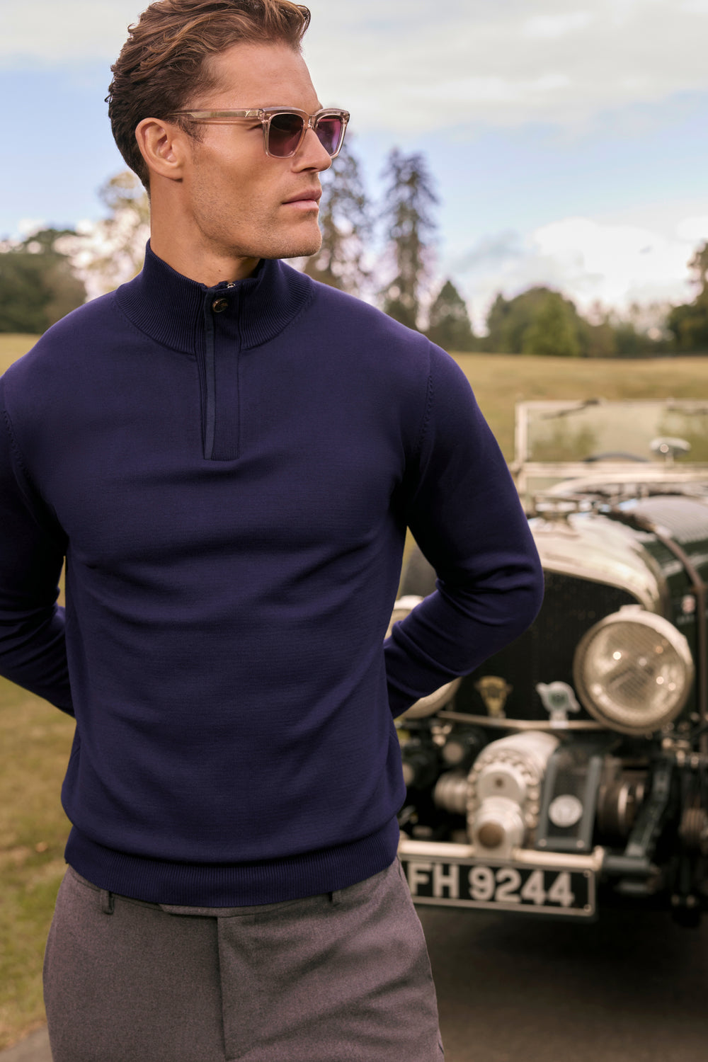 THE FINEZZA QUARTER ZIP SWEATER