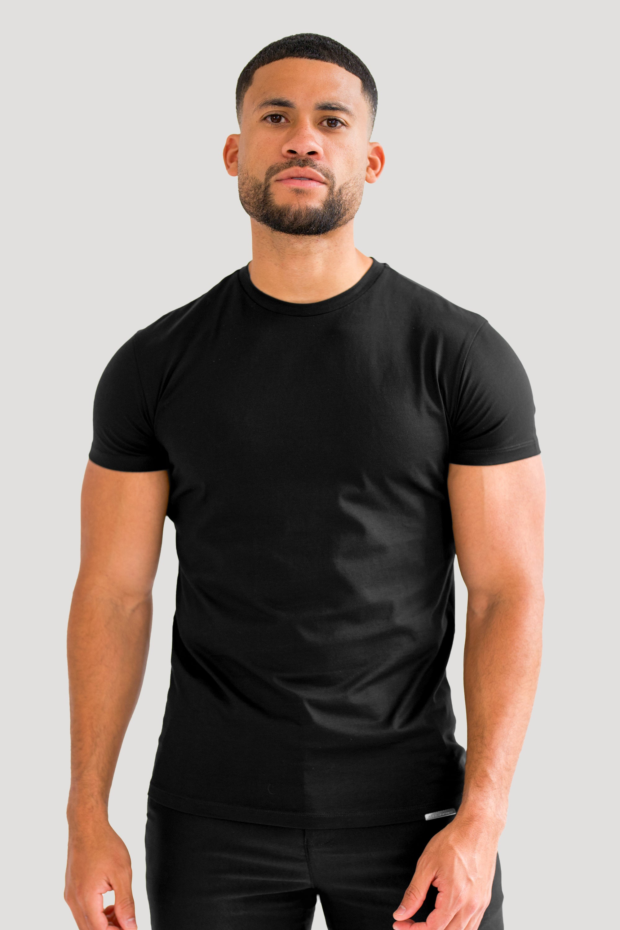 THE MERCERISED T-SHIRT - BLACK - ICON. AMSTERDAM