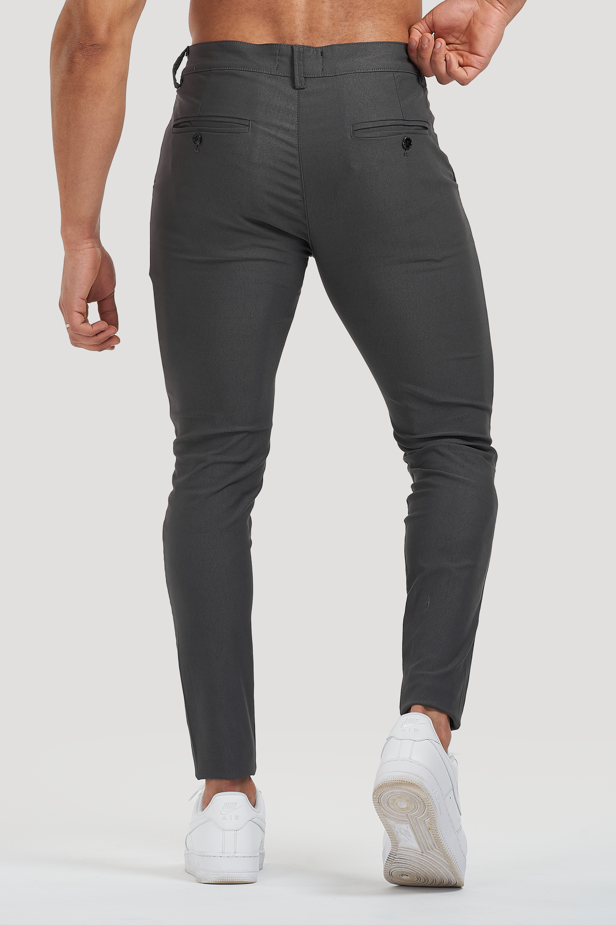 THE AVANI TROUSERS - GREY - ICON. AMSTERDAM