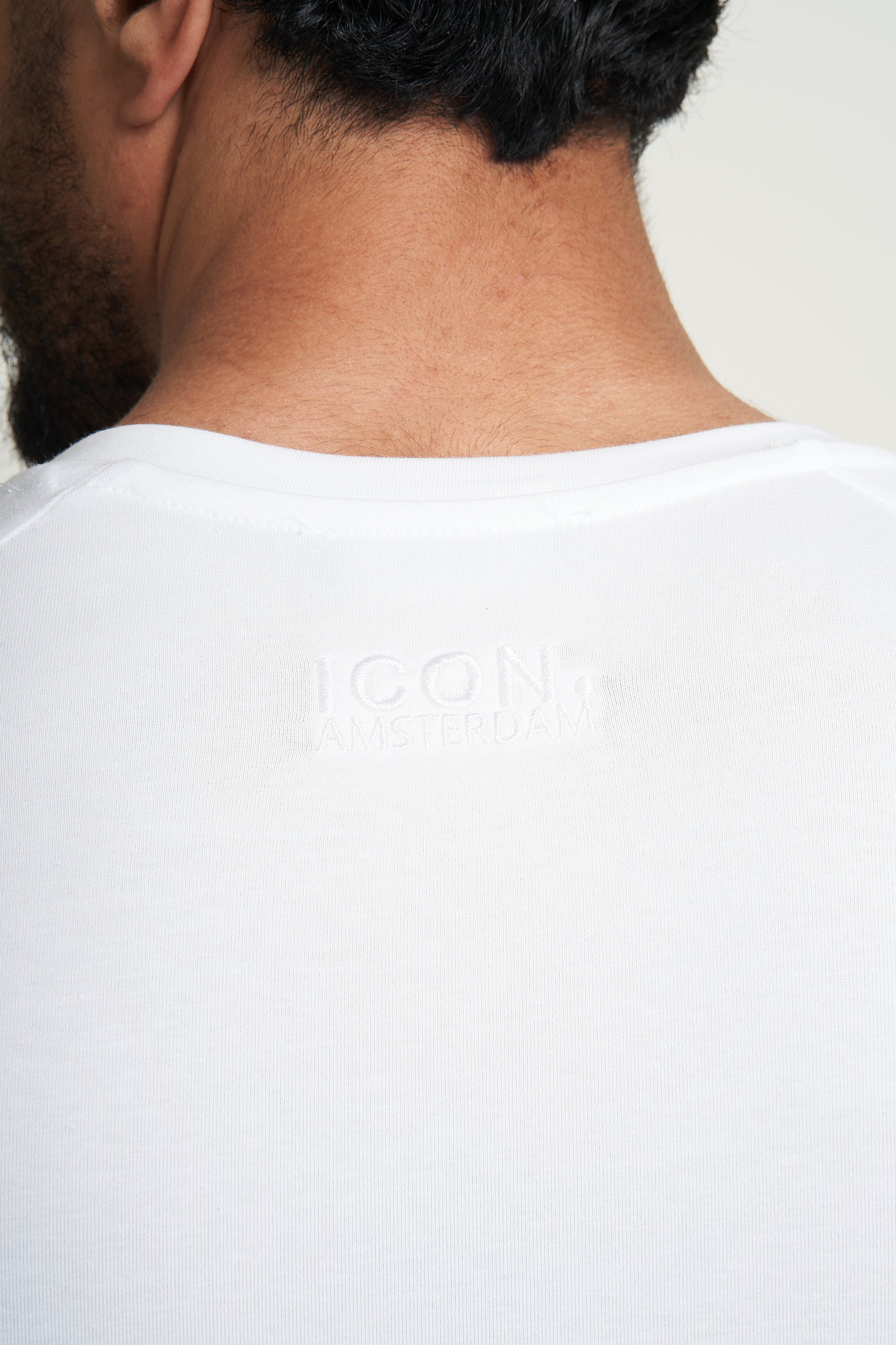 THE MUSCLE BASIC T-SHIRT - WHITE - ICON. AMSTERDAM