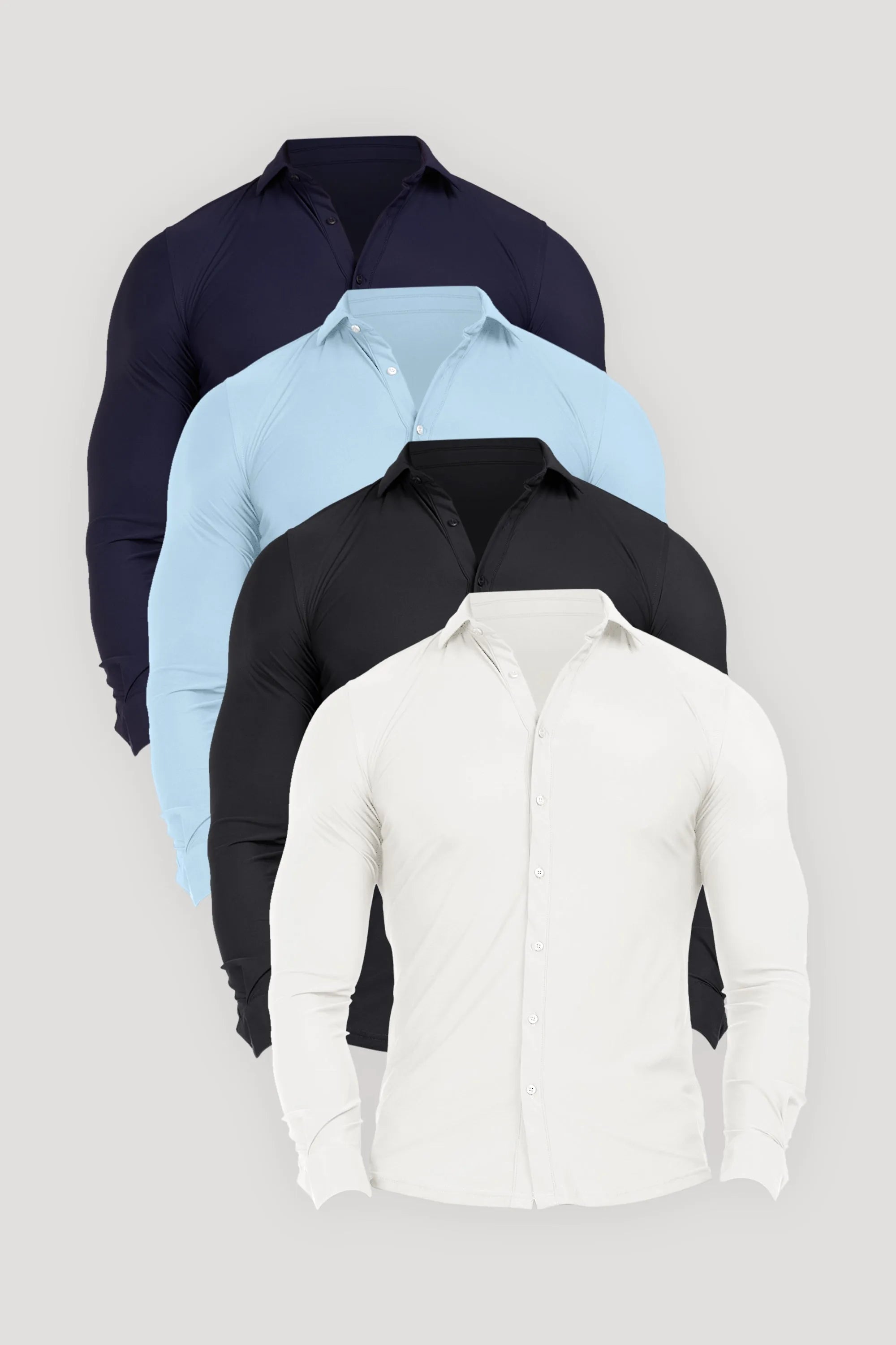 THE ATHLETIC STRETCH SHIRT BUNDLE 4-PIECE SET - ICON. AMSTERDAM