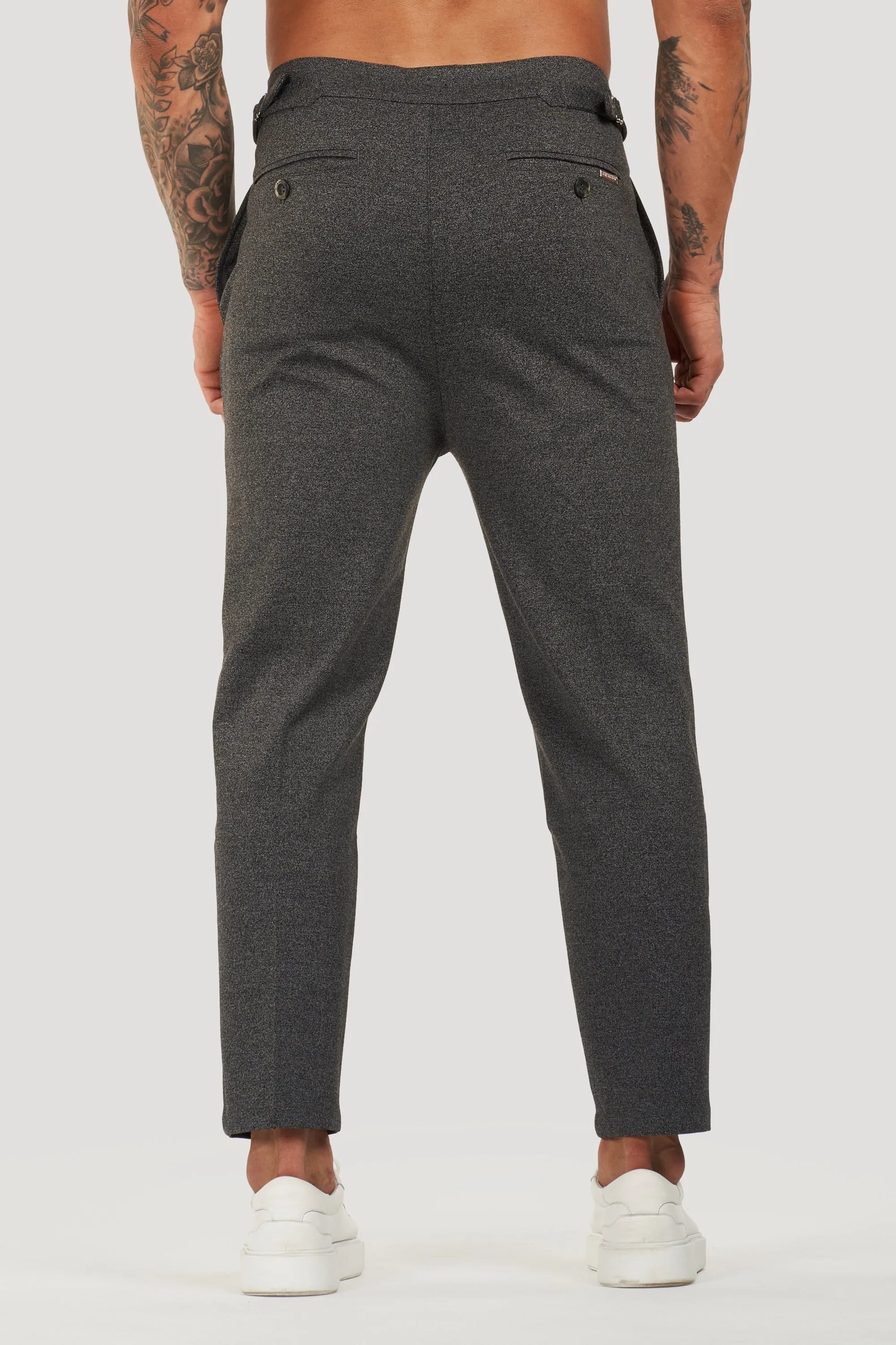 THE ALESSIO TROUSERS - DARK GREY - ICON. AMSTERDAM