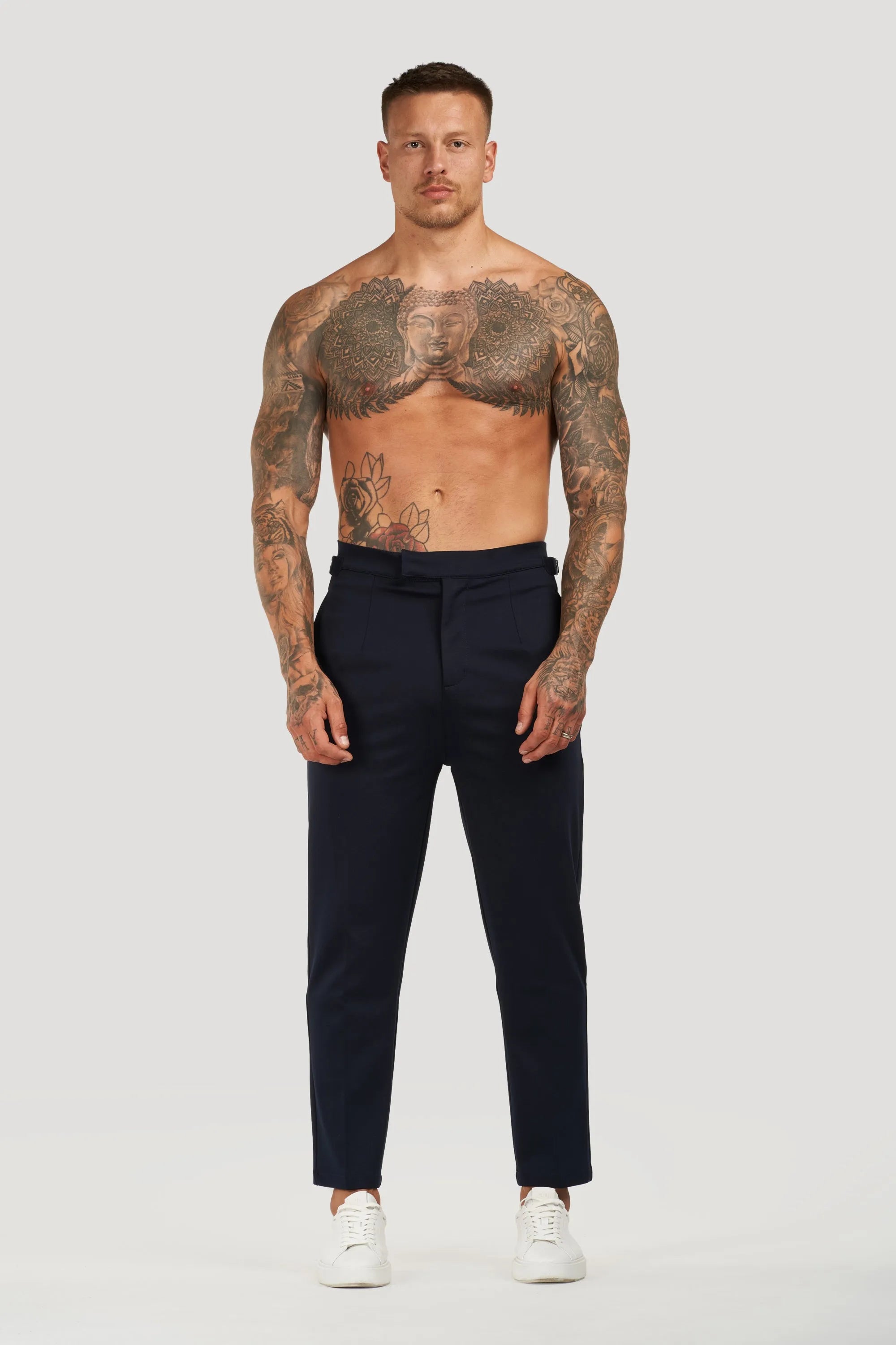 THE ALESSIO TROUSERS - NAVY BLUE - ICON. AMSTERDAM