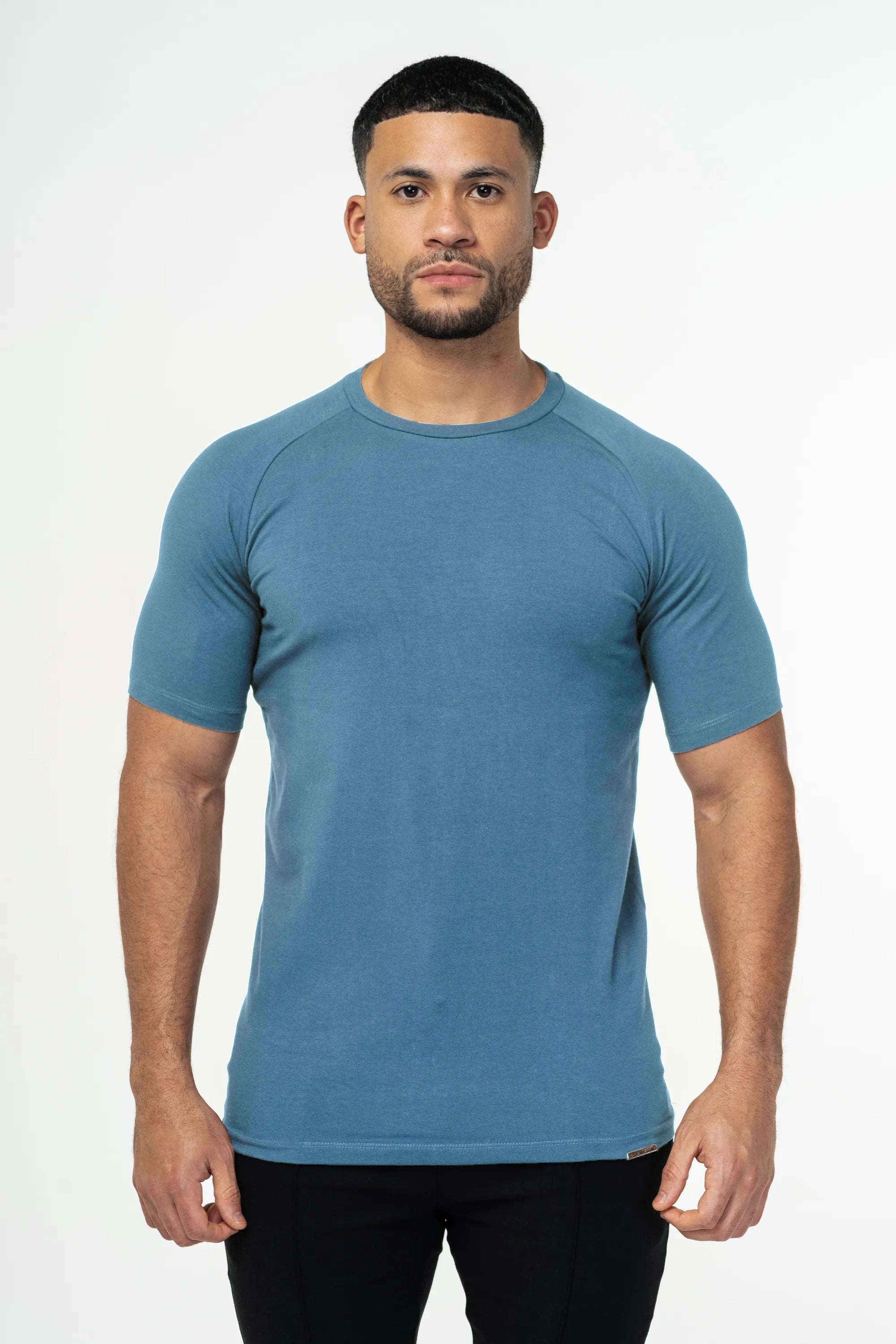 THE MUSCLE BASIC T-SHIRT - CORONET BLUE - ICON. AMSTERDAM