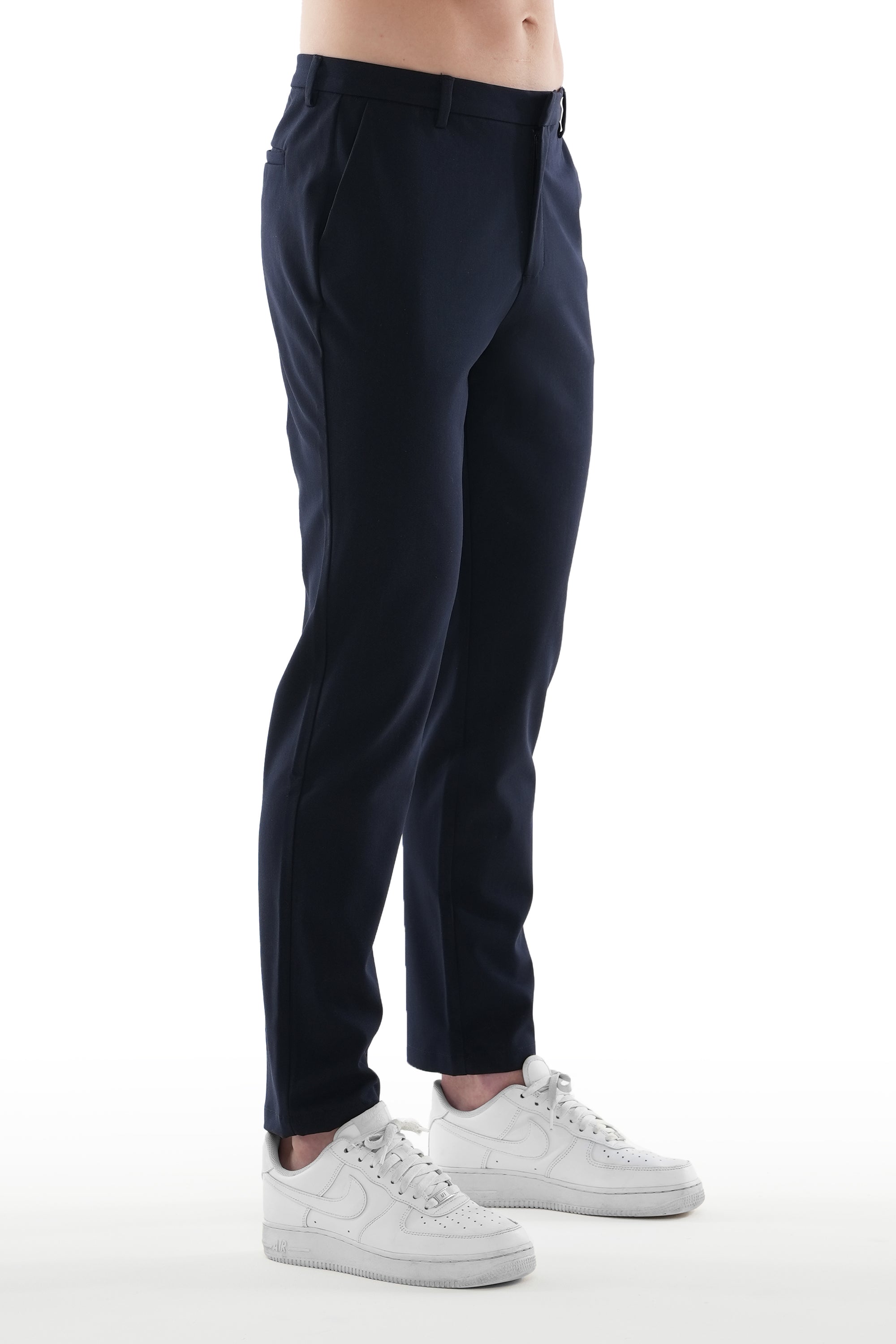THE LUCIA TROUSERS - NAVY BLUE - ICON. AMSTERDAM