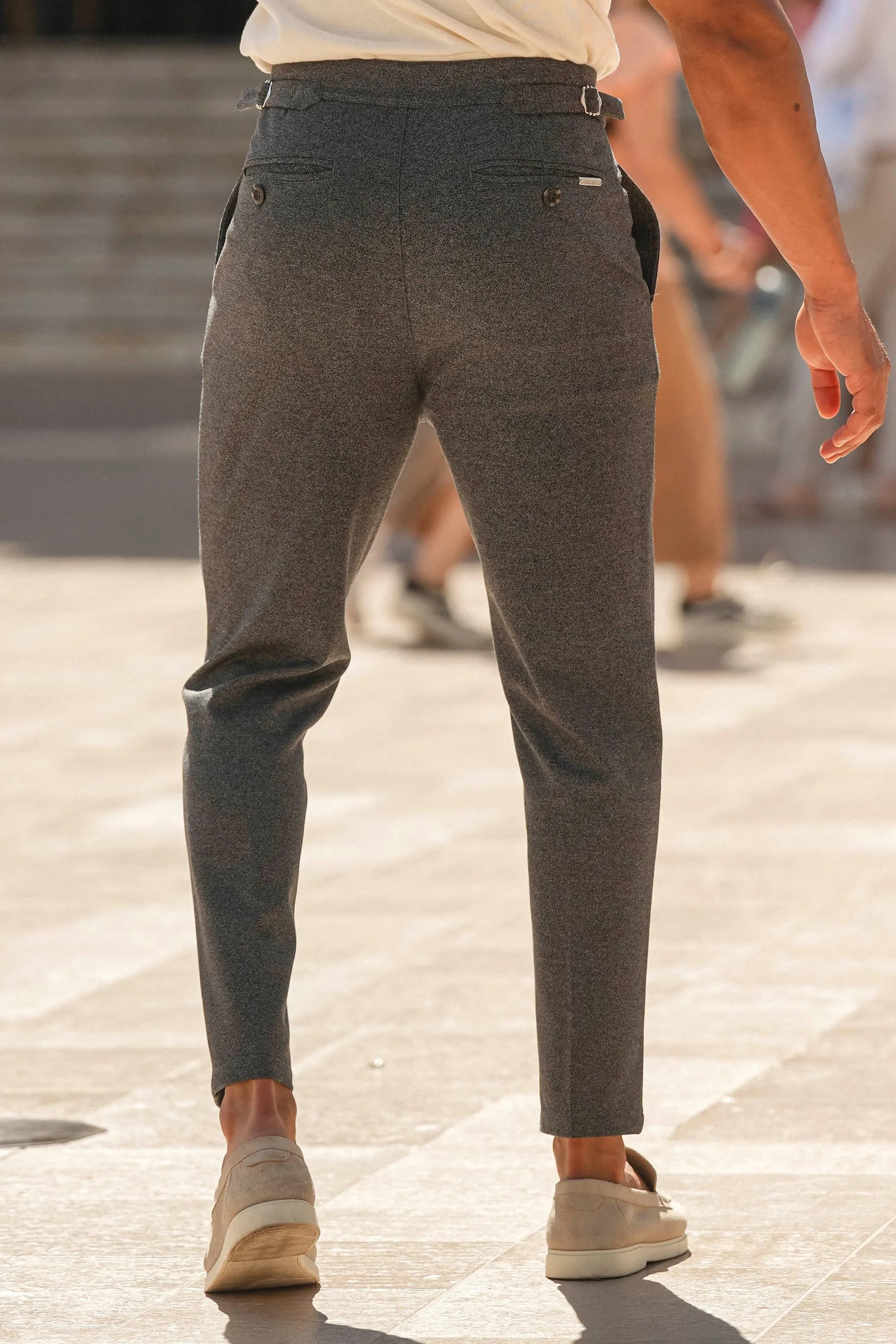 THE ALESSIO TROUSERS - DARK GREY - ICON. AMSTERDAM