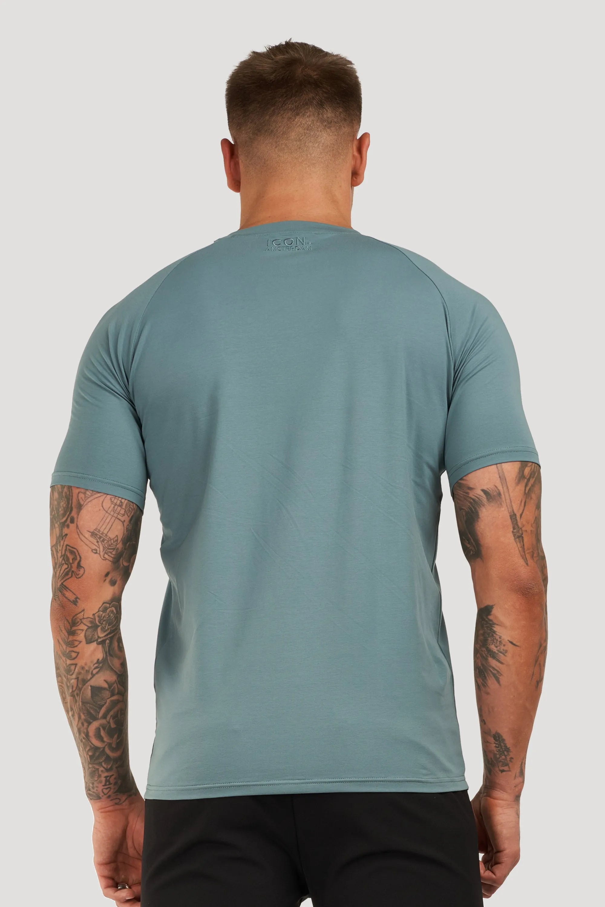 THE MUSCLE BASIC T-SHIRT - MARINE BLUE - ICON. AMSTERDAM