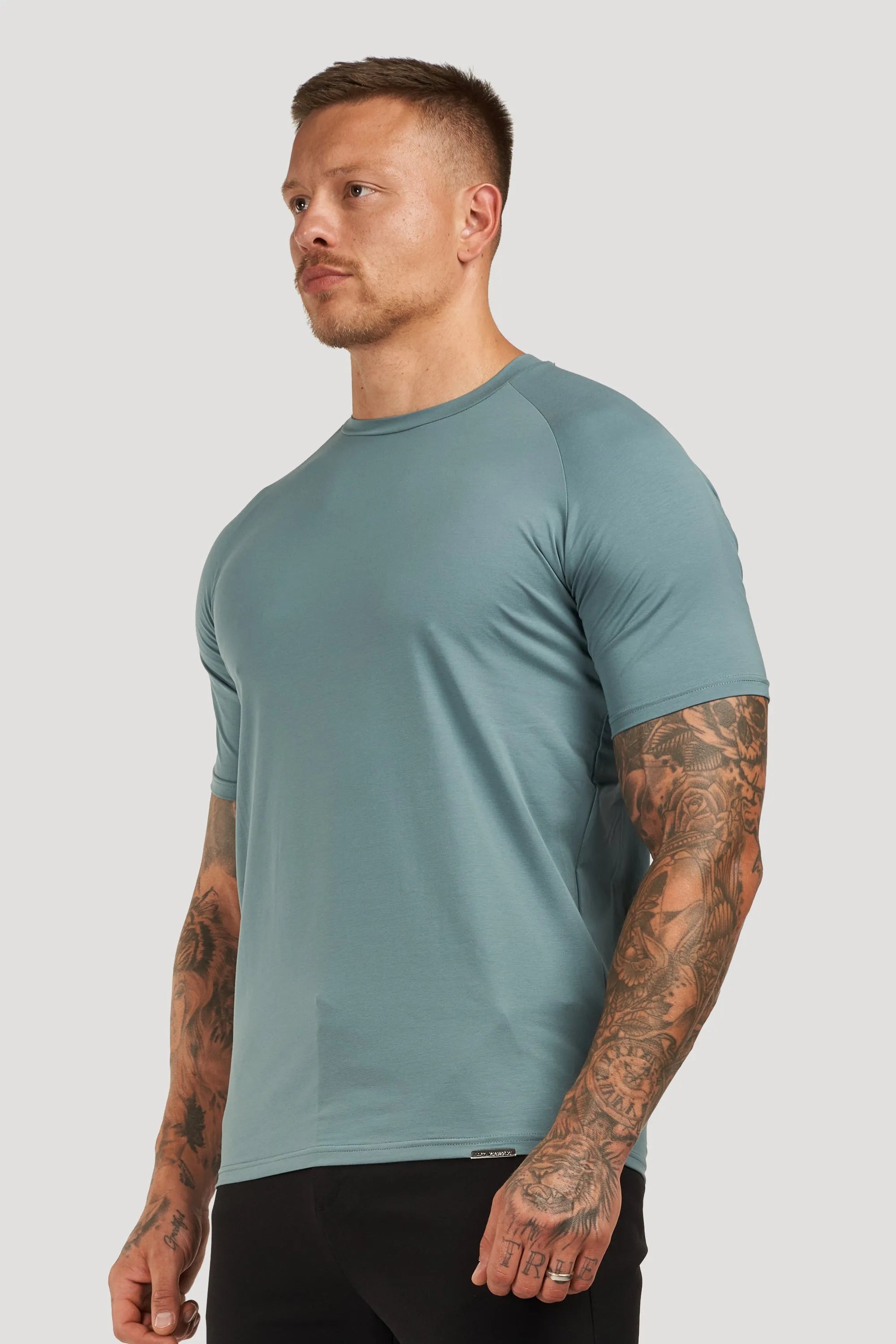 THE MUSCLE BASIC T-SHIRT - MARINE BLUE - ICON. AMSTERDAM