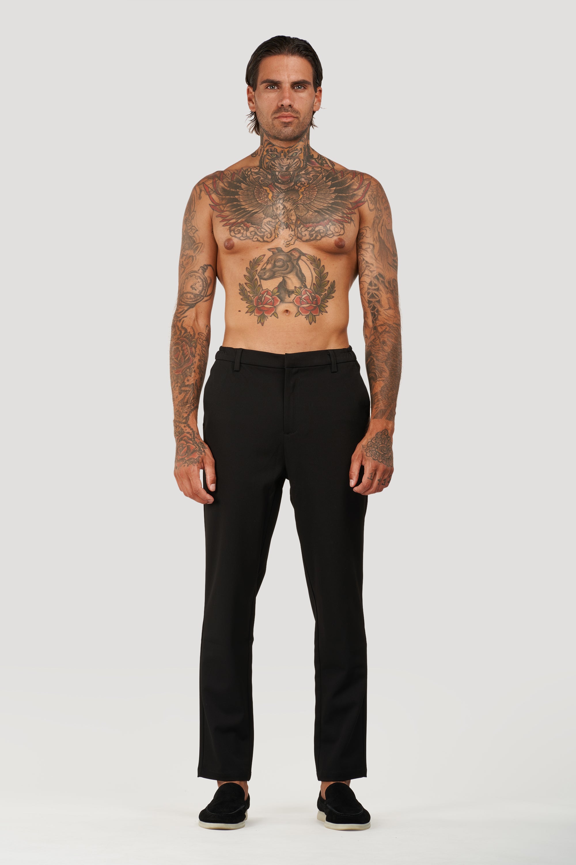 THE SILVIO TROUSERS - BLACK