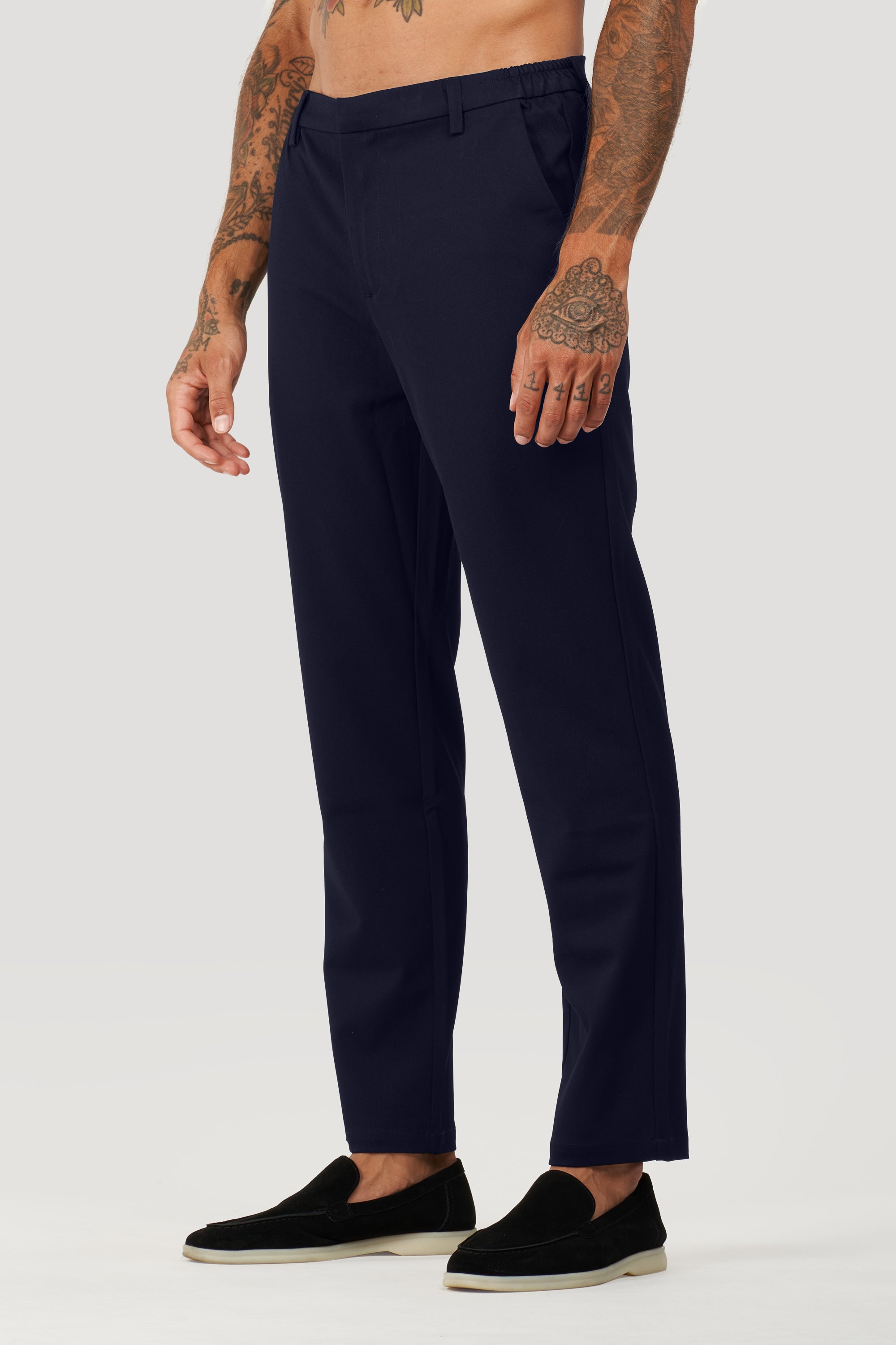 THE SILVIO TROUSERS - NAVY BLUE