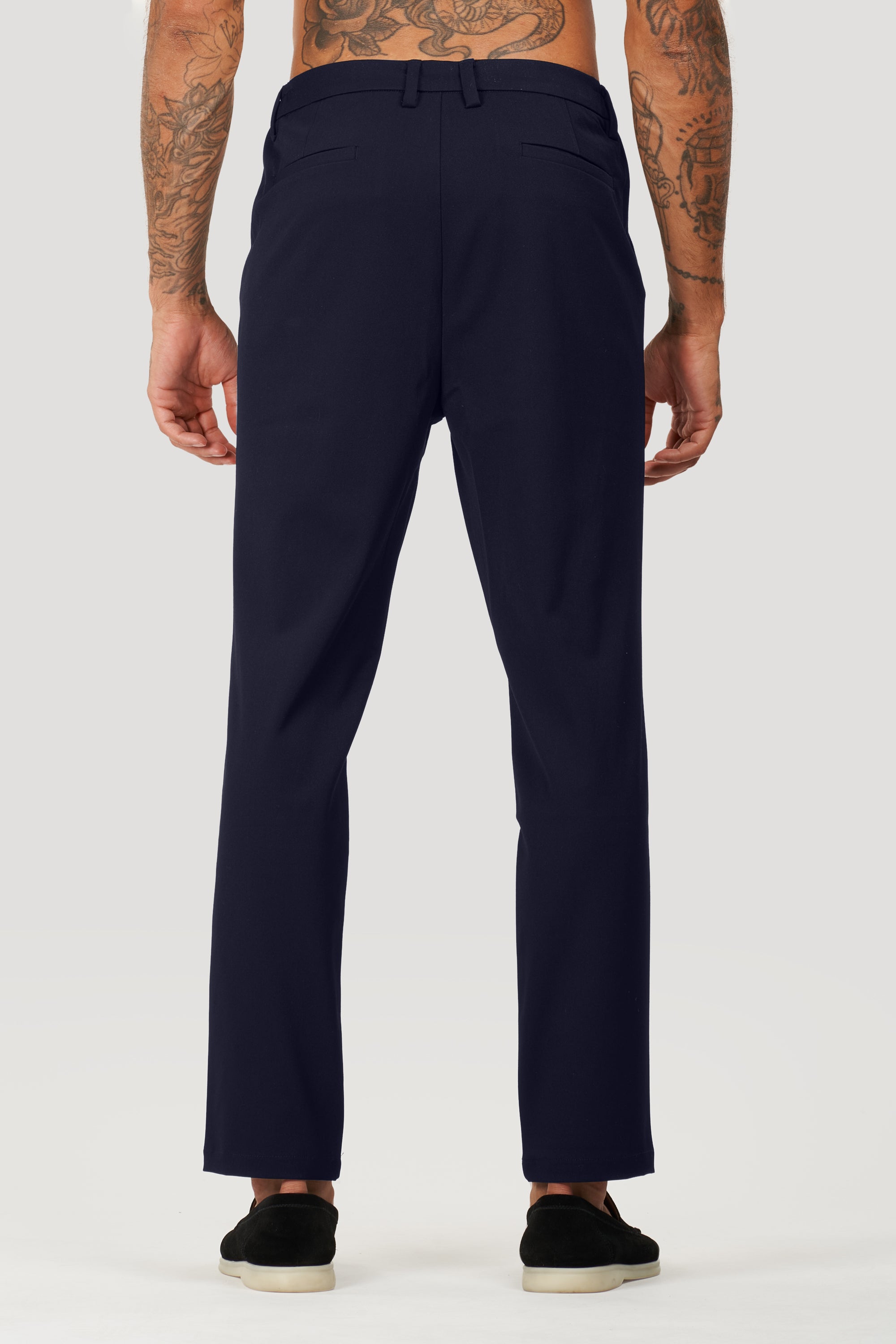 THE SILVIO TROUSERS - NAVY BLUE