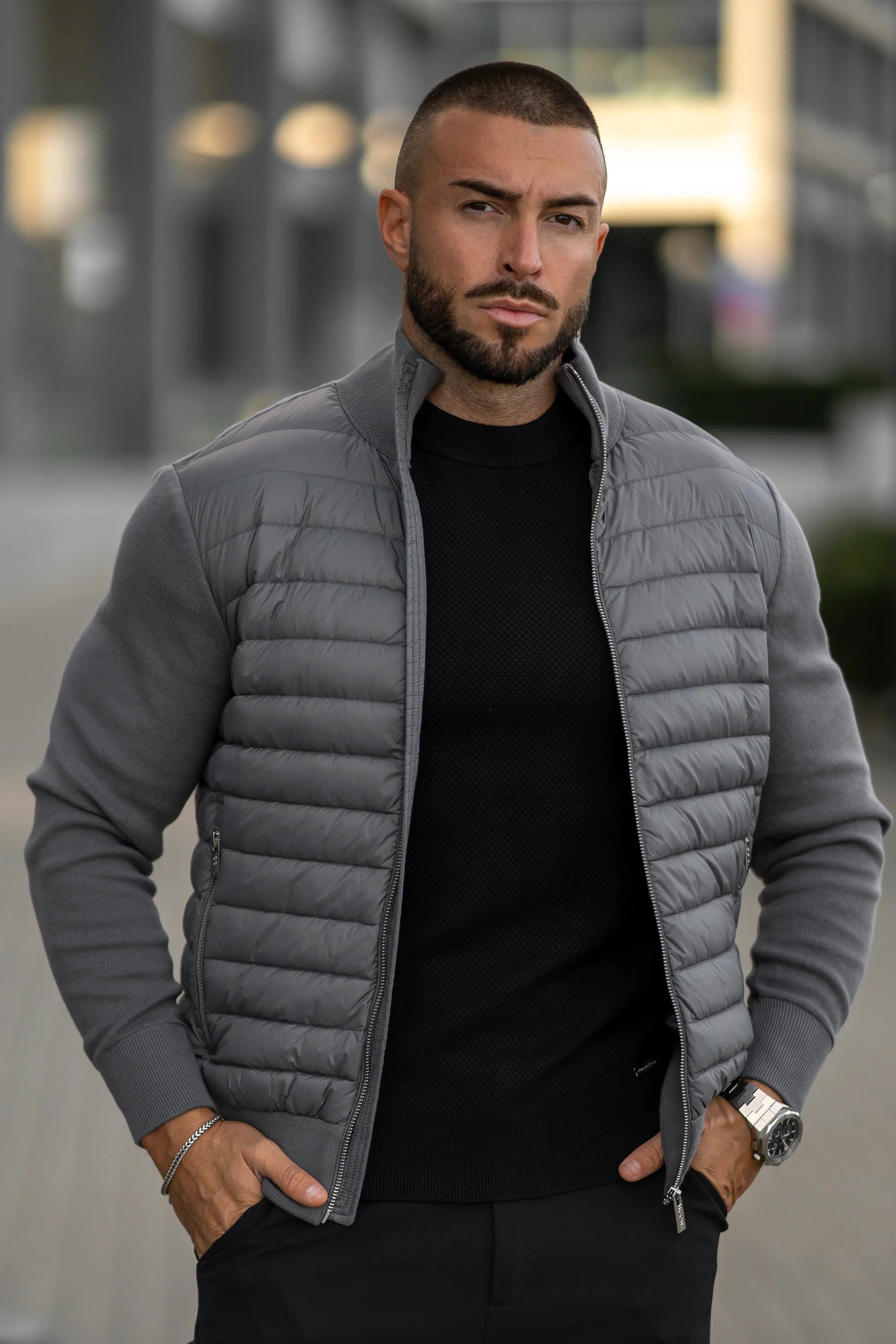 THE VERONA JACKET - CHARCOAL GREY - ICON. AMSTERDAM